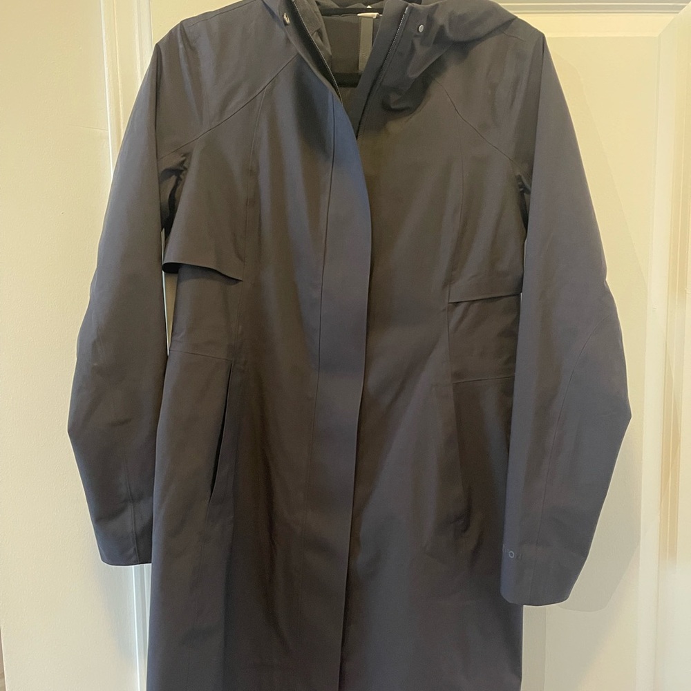 Lululemon Athletica Black Rain Trench Coat